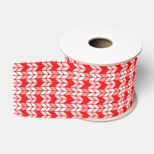 LAZO DE TELA GRUESA CINTA DE GROSGRAIN DE PUNTO GINGHAM ROJO DE 3" DE