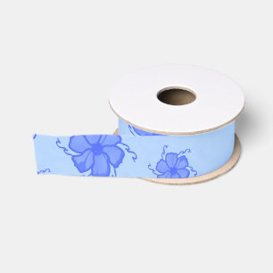 Lazo De Tela Gruesa Cinta de Grosgrain Monocroma FTF en Azul