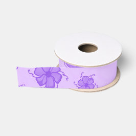 Lazo De Tela Gruesa Cinta de Grosgrain Monocroma FTF en Púrpura