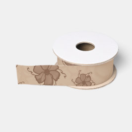 Lazo De Tela Gruesa Cinta de Grosgrain Monocroma FTF en Tonos Terrosos