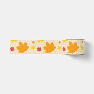 Lazo De Tela Gruesa Cinta de Hojas de Otoño