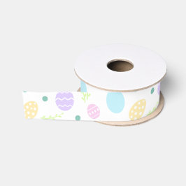 Lazo De Tela Gruesa Cinta de huevos de Pascua en colores pastel