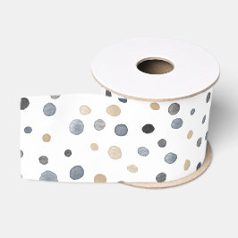 Lazo De Tela Gruesa Cinta de puntos de acuarela Lars Confetti