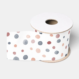 Lazo De Tela Gruesa Cinta de puntos de color de agua marcus confetti