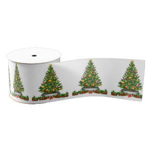 Lazo De Tela Gruesa Cinta decorativa de Navidad