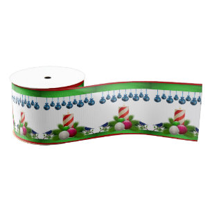 Lazo De Tela Gruesa Cinta decorativa de Navidad, Vela de Navidad