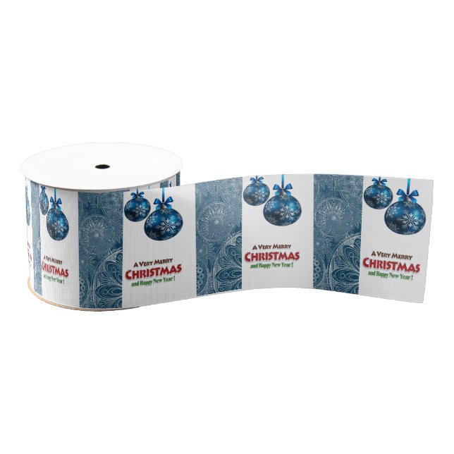 Lazo De Tela Gruesa Cinta decorativa navidad, Feliz Navidad (Carrete)