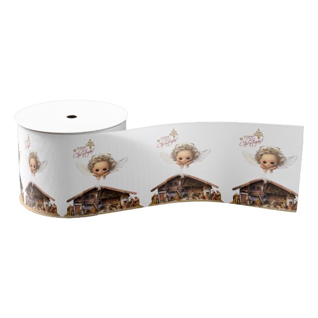 Lazo De Tela Gruesa Cinta decorativa navidad, Jesucristo (Carrete)