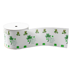 Lazo De Tela Gruesa Cinta del Día de San Patricio