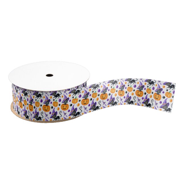 Lazo De Tela Gruesa Cinta Grosgrain de Halloween (Carrete)