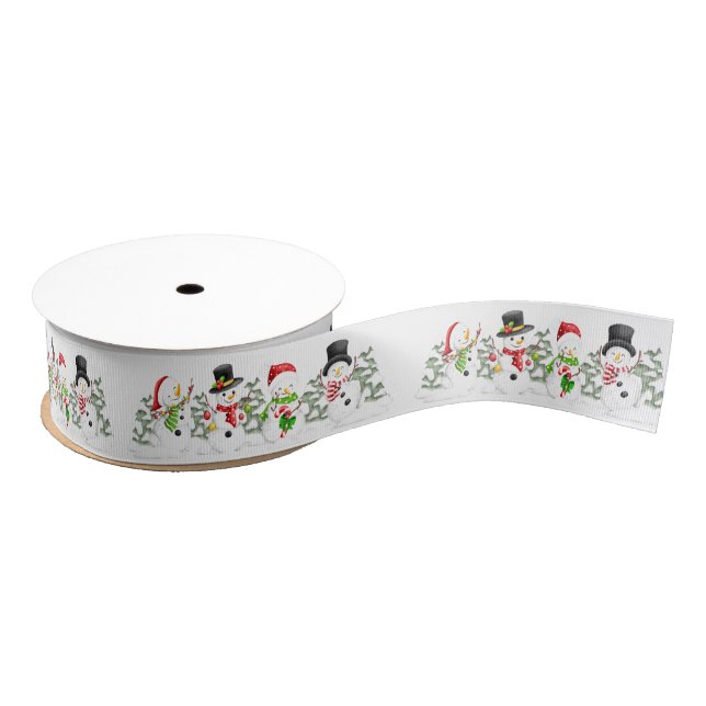 Lazo De Tela Gruesa Cinta Grosgrain de vacaciones para navidades (Carrete)