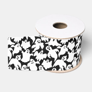 Lazo De Tela Gruesa Cinta Grosgrain Ghost de Halloween