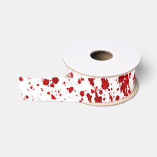 Lazo De Tela Gruesa Cinta gruesa de 1,5" Splatter Vampiro Gothi