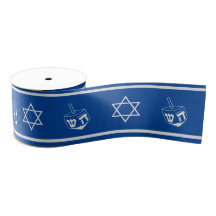 Cinta Hanukkah: azul y plata