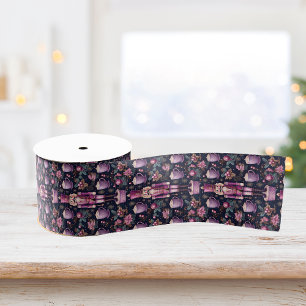 Lazo De Tela Gruesa Cinta púrpura de los navidades del petcracker