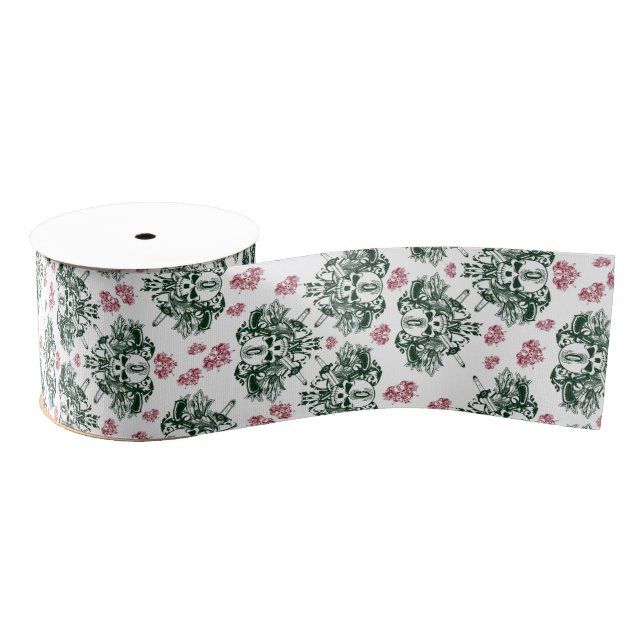 Lazo De Tela Gruesa Cinta roja y verde de O'Kane (Carrete)