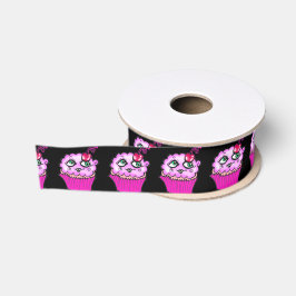 Lazo De Tela Gruesa Cinta rosa linda para cupcakes (estrecha, personal