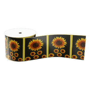 Lazo De Tela Gruesa cintas decorativas girasoles