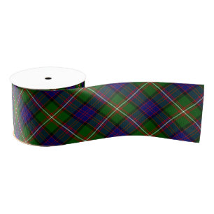Lazo De Tela Gruesa Clanranald tartan azul plaga
