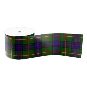 Lazo De Tela Gruesa Clanranald tartan azul plaga