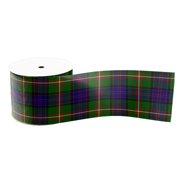 Lazo De Tela Gruesa Clanranald tartan azul plaga (Carrete)