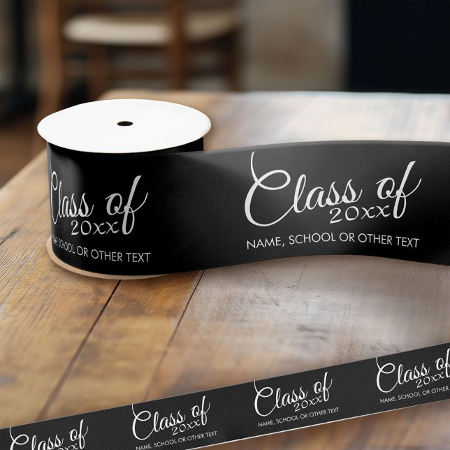 Lazo De Tela Gruesa Clase con curso de Personalizado y secundaria (Custom Graduation Ribbon)