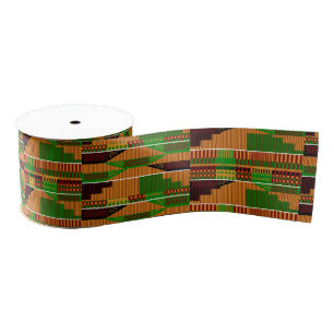 Lazo De Tela Gruesa Clásico Kente 3 pulgadas K01