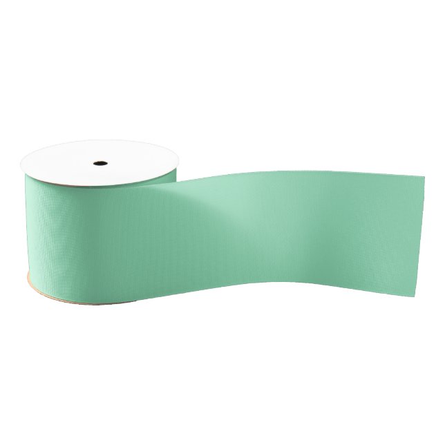 Lazo De Tela Gruesa Color sólido verde suave (Carrete)