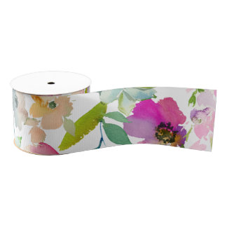 Lazo De Tela Gruesa Colores Florales de Primavera Feliz Multiuso