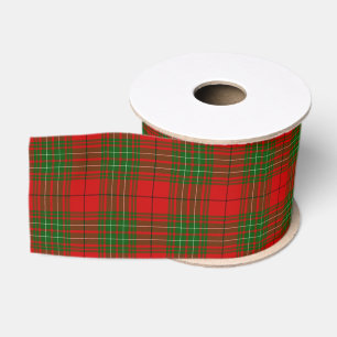 Lazo De Tela Gruesa Comyn tartan red green plon
