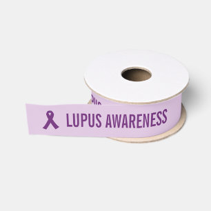 Lazo De Tela Gruesa Conciencia del Lupus Púrpura