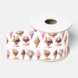 Lazo De Tela Gruesa Conos de helado y Sundaes