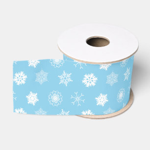 Lazo De Tela Gruesa Copos de nieve elegantes y con estilo patrón Navid