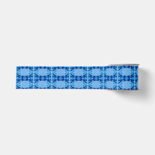Lazo De Tela Gruesa Corazón de tinte azul