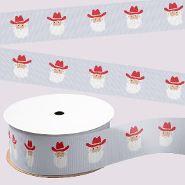 Lazo De Tela Gruesa Cowboy Santa Claus Western Christmas