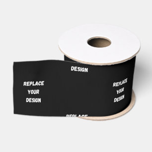 Lazo De Tela Gruesa Crear su propio diseño personalizado negro