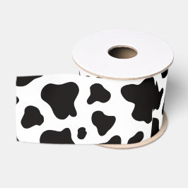 Lazo De Tela Gruesa Cuero de vaca falso en blanco y negro