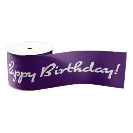 Lazo De Tela Gruesa Cumpleaños! Guión Casual Blanco