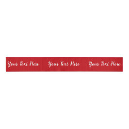 Lazo De Tela Gruesa Custom Personalized Red Ribbon