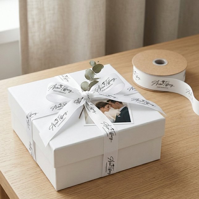 Lazo De Tela Gruesa Custom Small Business Branding  (Custom Small Business Branding Grosgrain Ribbon)