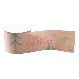 Lazo De Tela Gruesa Cute Pink Christmas