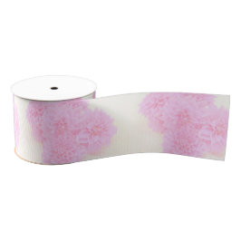 Lazo De Tela Gruesa Dahlias En Rosa Suave