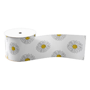 Lazo De Tela Gruesa Daisy Flower Hand
