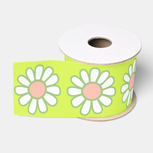 Lazo De Tela Gruesa Daisy Simple Green