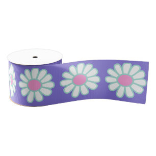 Lazo De Tela Gruesa Daisy Simple Purple