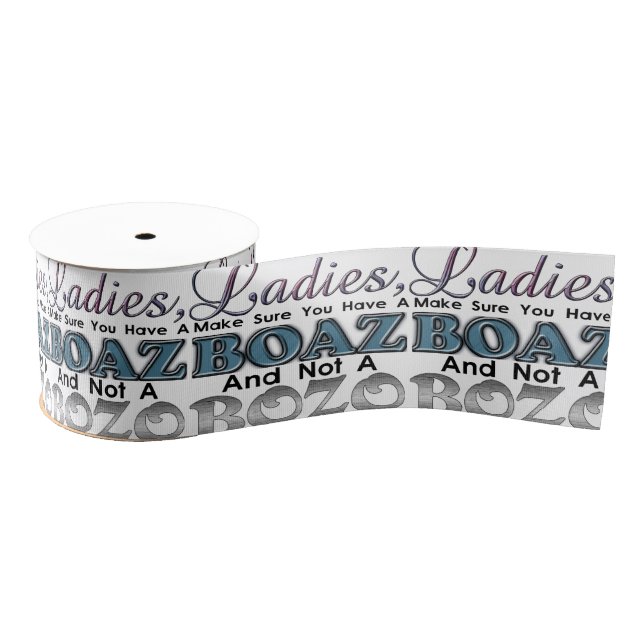 Lazo De Tela Gruesa Damas-Boaz-Bozo Ribbon (Carrete)