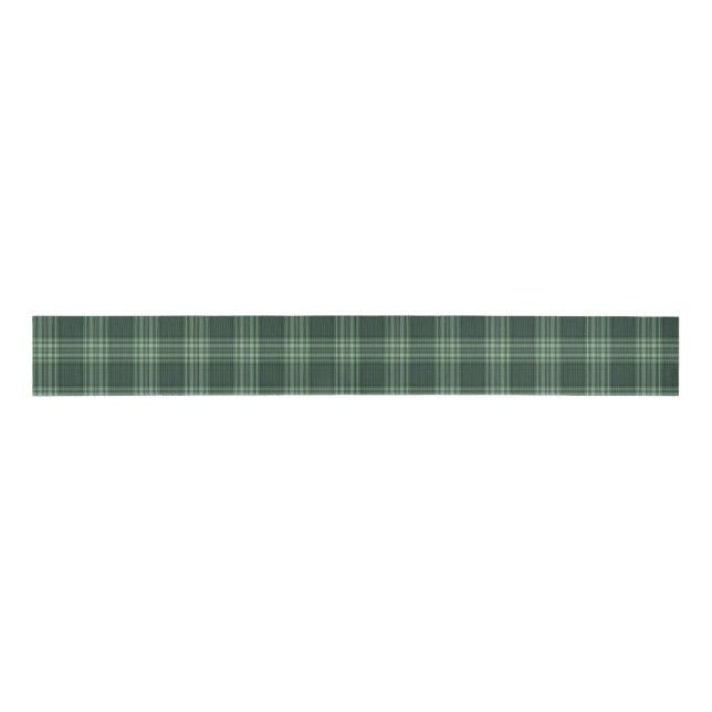 Lazo De Tela Gruesa Dark Red Tartan Plaid (Anverso)