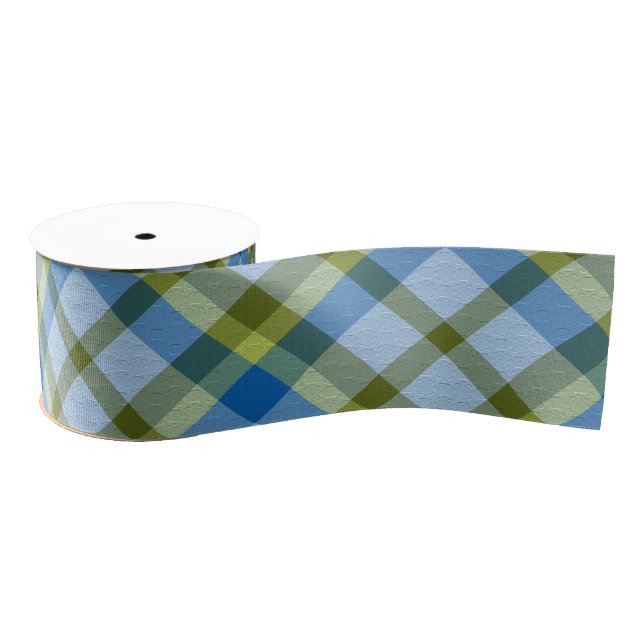 Lazo De Tela Gruesa  Decorative Plaid (Carrete)