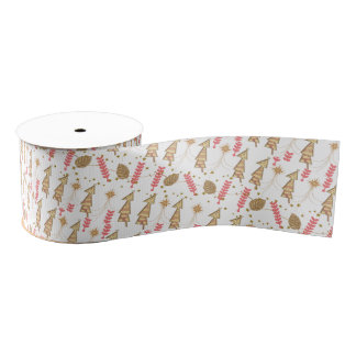 Lazo De Tela Gruesa Decorative Ribbon Christmas Trees