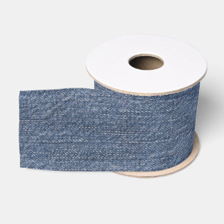 Lazo De Tela Gruesa Denim azul santo